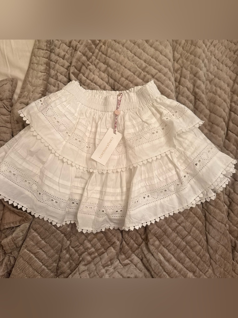 Loveshackfancy Ruffle Mini Skirt - Picture 2 of 4